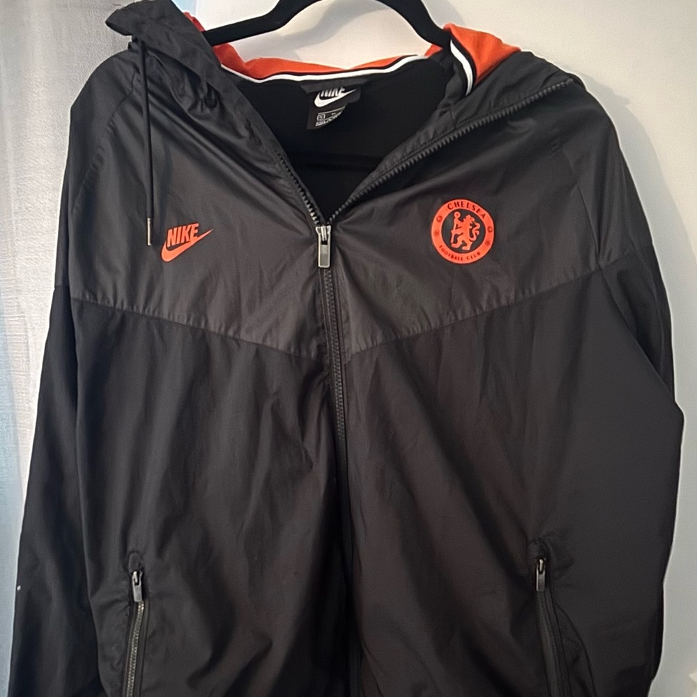 Nike Black Windbreaker with Chelsea Logo